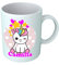 Tazza Unicorno - Personalizza Nome - Cuoricini - Unicorni - Bimba - Idee Regalo - Tazze Colazione - 330 ML - Bambina