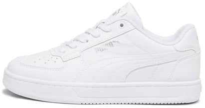 PUMA Caven 2.0 Jr, Sneaker, White Silver Black, 37.5 EU