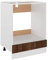 vidaXL Herdumbauschrank Lyon Braun Eichen-Optik 60x46x81,5 cm Holzwerkstoff, Küchenschrank, Gastronomieschrank, Küchenmöbel, Küchenzeile