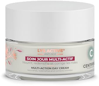 CENTIFOLIA | Soin jour Multi Actif | Nourrit et tonifie la peau | Les rides sont réduites | La peau est douce et confortable | Fabriquer en France | Bio | Végan | 50ML