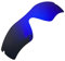 Verres de rechange polarisés pour lunettes de soleil Oakley Radar Path, noir foncé, 135*44mm