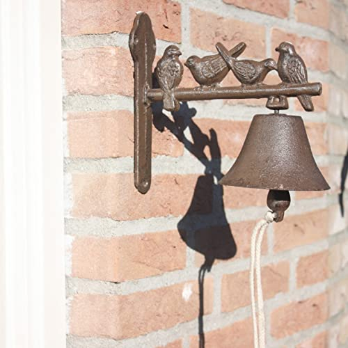 windschief-living Charmante Türglocke Vögel im Landhaus Stil, Gusseisen