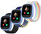 Polyjoy 3 Stück Kinder Nylon Armbänder kompatibel mit Xplora X6 Armband, Kids Smartwatch Mädchen Jungen Weich Verstellbare Ersatzbänder für Xplora X6 Play/Xplora X6 Pro-Schwarz+Eisblau+Regenbogen