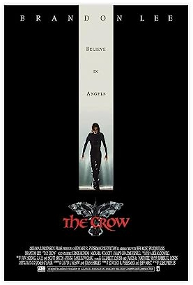 ETOMEY The Crow – Brandon Lee Filmposter auf Leinwand, Poster, Wandkunst, Dekor, Bild, Gemälde für Wohnzimmer, Schlafzimmer, Dekoration, ungerahmt, 30 x 45 cm