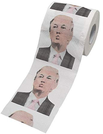 Donald Trump Toilet Roll Funny American Novelty 2-Ply Paper Colour Printed Political President Humor Gag Prank Fun Face Joke Gift (1 Roll)