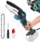 Mini Chainsaw Cordless Handheld Chainsaw with 2X 3000mAh Battery and 2 Chians(6inch+4inch), for Courtyard Garden Household Tree Branch Trimming