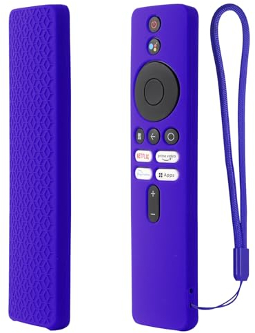 YiBiChin Protective Cover ONLY for Redmi 4K Ultra 43 inch/Xiaomi OLED Series 55 inch/Xiaomi 5A Series 32/40/43 inch TV Remote Control, Remote Case Kids-Friendly, Anti-Slip - Blue