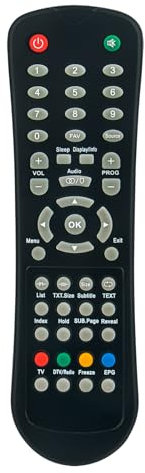 ALLIMITY Fernbedienung Ersatz passend für VISTRON DVBT DVD LCD TV RC-9 RC9 RC 9