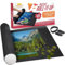 Puzzle Roll Up Mat - Store and Transport Jigsaw Puzzles Up to 1500 Pieces - 116.8 cm x 66.0 cm Felt Mat, Inflatable Tube and 3 Elastic Fasteners Newer Improved Design - by Amy and Delle