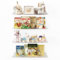 Lifewit Kids Bookshelf 4 Pack, 15 Floating Shelves for Wall Mounted, Clear Nursery Book Toy Hanging Racks for Baby/Toddler/Children in Bedroom, Living Room Decor