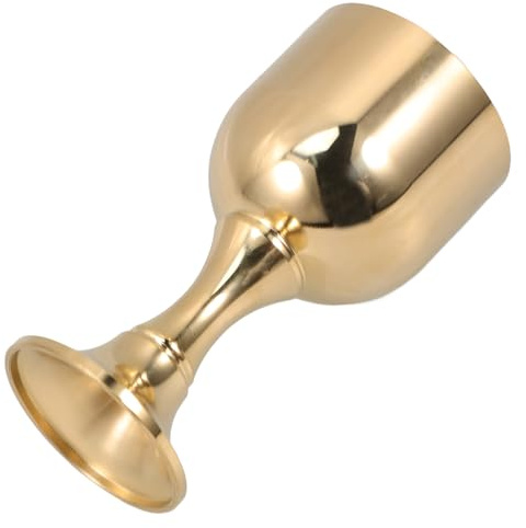 Ciieeo Retro Weinkelch aus Kupfer, Zierlicher Kelch für Wein, Whisky | Vintage Design in Gold, Dekorativer Likörbecher für Küche und Tisch, Langlebig und Formstabil