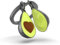 METALMORPHOSE - Porte-clés Avocat Mignon Love - Veggie - Cadeau Original Homme et Femme