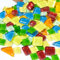Mosaiksteine zum Basteln Mosaik Steine Bunte Mosaiksteine, Mini Glasnuggets Bunt Mosaik Fliesen für Mosaik Bastelset Deko DIY Kunsthandwerk, Farbe Mischen (ca.200g)