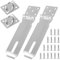 Edelstahl Schloss Vorrichtung,2 PCS Stainless Steel Lock Vorhänge Schloss Haspe Padlock Hasp Safety Hasp mit 18 Schrauben dick für interne Externe Tür Schrank Schuppen Schublade Outdoor