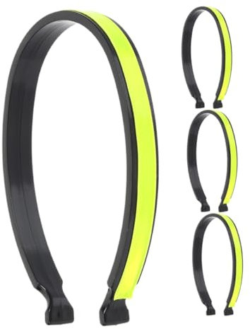 VANZACK 4stücke Fahrradhosenclip Reflektierend Für Radfahren Elastische Beinmanschetten Als Fahrradzubehör Abnehmbar Und Sichtbar Im Dunkeln