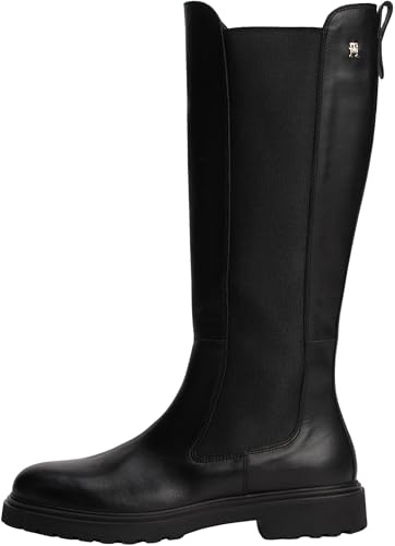 Tommy Hilfiger Women’s Cleated Leather Long Boots