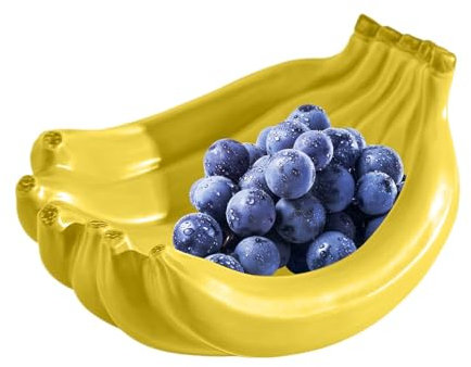 Plateau décoratif en céramique en forme de banane, bol à fruits en forme de banane, bol de service en céramique coloré, bol décoratif amusant pour cuisine, décoration intérieure