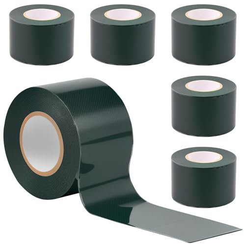 GUIJZSLTRG Lot de 6 rouleaux de ruban adhésif double face pour gazon artificiel 5 x 500 cm
