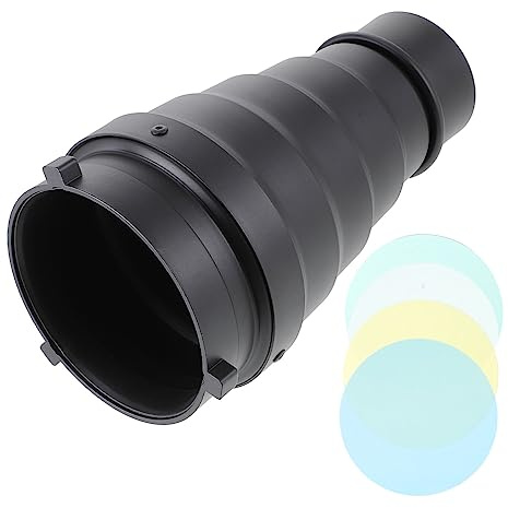SHINEOFI Tubo Fascio di Luce Diffusore Flash per Speedlight Kit Accessori per Fotografia Griglia Nido d Ape e Filtri Colorati