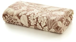 Deyongs Winter Forest Printed Coral Fleece Throw Blanket 180x140cm – Super Soft, Lightweight, Reversible – Pink, Sage, Umber, Ocean, Dark Grey – 100% Polyester – Cozy Sofa or Bed Blanket [Umber]