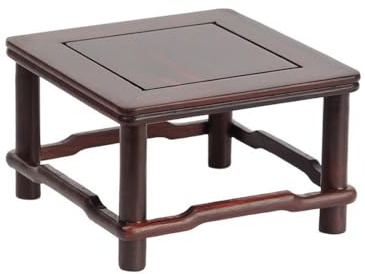 Lizhuzhuzs28 Home Square Planter Display Stand, for Teapot Bonsai Wood Base Home Ornament Decorative Base(Large)