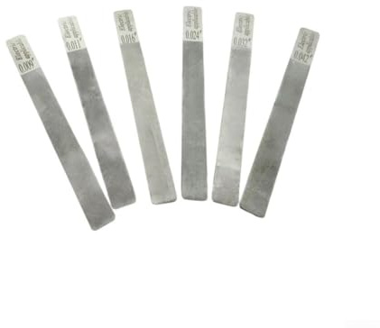 Pumixiy Kit di 6 lime per capotasto per chitarra, kit di riparazione in acciaio inox, per chitarra, basso, ukulele, limatura e lucidatura (elettrico 09-42)