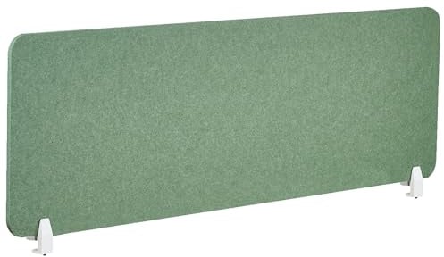 Schreibtisch Trennwand Akustik Polster grün 160 x 50 cm Schallschutz Split