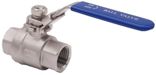 1 STK. Kugelhahn - 1/2 Zoll NPT Edelstahl 304 Volldurchgang-Kugelhahn, 2-teiliger Kugelhahn