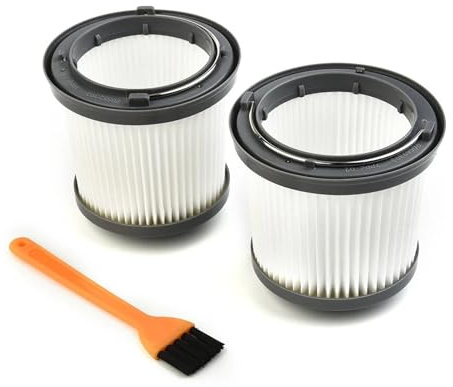 ERTYUYFG 2 filtros de aspiradora compatibles con Black & Decker Dustbuster Pivot PD1820LF PV1210 filtros limpiadores Lavables con Cepillo
