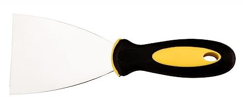 TOPEX Malerspachtelsatz Klinge aus rostfreiem Stahl - Zum Verspachteln & Abkratzen von Farbe oder Tapete/Universalspachtel/Griffspachtel Kunststoffgriff Maler Werkzeug - 75 mm
