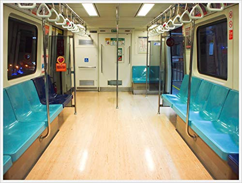 Fototapete U-BAHN-(20p)-Größe 350x260cm in 7 Bahnen-Inkl. Kleister-PREMIUM-Photo-Tapete XXL Foto-Mural Bild Poster New York Paris London City Insel Skyline Amerika USA Rosen Japan Italien
