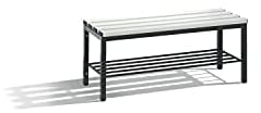 Umkleidebank Basic mit Schuhrost, H420xB1000xT353mm