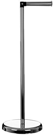 Premier Housewares Toilet Roll Holder, Chromed Metal, 19 x 24 x 55 cm, 1601476