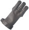 longbowmaker dunkelbrauner Bogenschießen Handschuhe 3 Finger Leder Schießhandschuh Kinder Bogensport AG300L