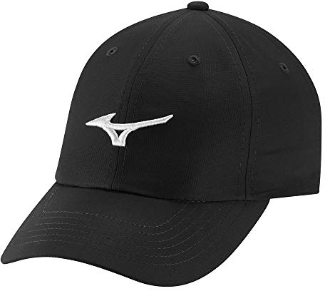Mizuno Unisex-Erwachsene Tour Adjustable Lightweight Hat Hut, Schwarz/Weiß, Einheitsgröße