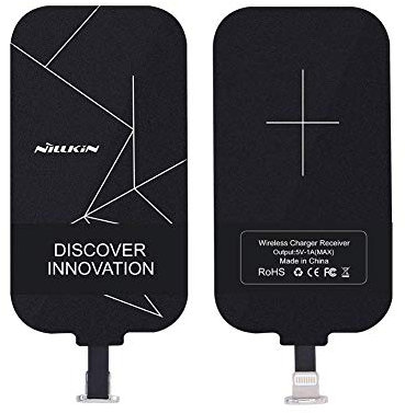 Wireless Qi Receiver for iPhone 7/iPhone 6/6S/iPhone SE/5/5s/5c, Ultra Thin Universal Wireless Charging Receiver for Qi Charging Pad