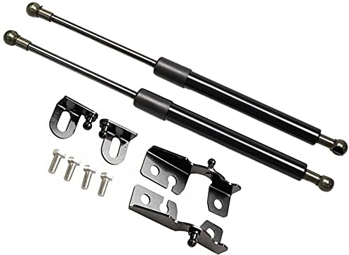 TSUBASA Lift Supports for Mazda MX-5 ND MX5 Miata Roadster 2015-2023 Front Bonnet Hood Modify Carbon Fiber Gas Charged Shock Dampers Spring Struts Bar (2 PCS) (Normal Black)