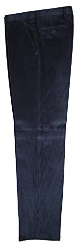 ALVIPERI Pantalone Uomo Velluto Duca Visconti di Modrone Elasticizzato Taglie Forti e calibrato 11 Colori dalla tg.46 alla tg.71 (Blu 5960, 60)