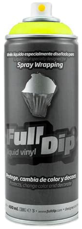 AutoFullCar Full Dip Jaune Fluor Spray | Vinyle liquide (1 spray jaune fluo)