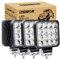 RIGIDON 4 Pcs Faro de trabajo rectangular, 3.3 pulgadas mini 48W, Spot lámpara trabajo led para off road camión coche ATV 4x4 tractor moto, Exterior foco led 12v 24v spotlights faros antiniebla
