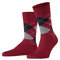Burlington Herren Socken Manchester M So Baumwolle gemustert 1 Paar, Rot Passion 8048, 40-46