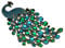 Strass Pfau Brosche Anstecknadel für Frauen Mädchen Mode Exquisite Übertriebene Große Blau Grün Kristall Vogel Tier Broschen Anstecknadeln Elegantes Kleid Accessoires Hochzeitsschmuck Geschenk