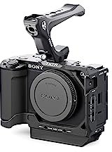 Tilta Kamerakäfig, kompatibel mit Sony ZV-E1, Kaltschuh, NATO-Schiene, M3 und 1/4-Zoll-20-Gewinde, inklusive NATO-Griff, Stange, LWS-Grundplatte, Schwarz (halber Kamerakäfig-Leicht-Kit)