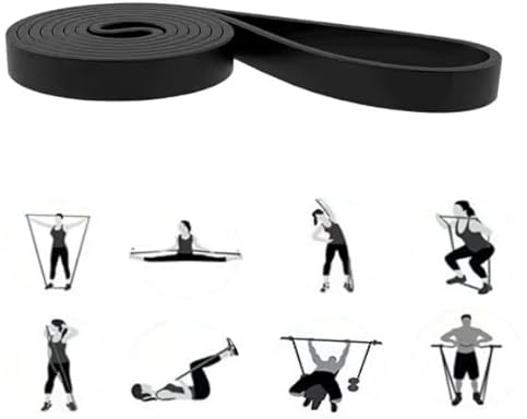 GIMIRO Fitnessbänder, Resistance Bands of 6 Strength Levels, Pull Up Traning Band, Trainingsbänder für Yoga, Pilates, Physiotherapie, Krafttraining für Männer und Frauen (Black)