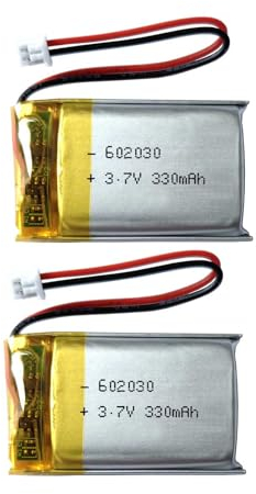 602030 Batterie 330 mAh Ersatzakku für VXI BlueParrott B350-XT, B450-XT, B550-XT Bluetooth-Headset, kompatibel mit Vantrue Dashcam-Akku und mehr 2 Stück