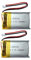 602030 Batterie 330 mAh Ersatzakku für VXI BlueParrott B350-XT, B450-XT, B550-XT Bluetooth-Headset, kompatibel mit Vantrue Dashcam-Akku und mehr 2 Stück