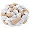 Totsy Baby Kuschelkissen Musselin Kinder Kissen Deko 200 cm - flauschig Dekokissen Kinderzimmer Kinderkissen Zierkissen geflochten Minky Monde