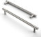 Amerdeco 10 Stück Gebürsteter Nickel Schrankgriffe 160mm Lochabstand, Aluminium Griffe für Küchenschränke & Möbelgriffe für Schubladen