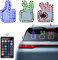 OBEST Auto Finger Licht Mit Fernbedienung, Fingerlicht für Auto Fenster Zubehör Lustig Gadgets für Männer Damen Kfz LKW Fahrer