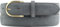 BELTINGER Damen-Gürtel aus Veloursleder 3,0 cm | Velour-Ledergürtel für Damen 30mm | Wildleder-Gürtel mit runder, goldener Gürtelschließe | Dunkelgrau 105cm